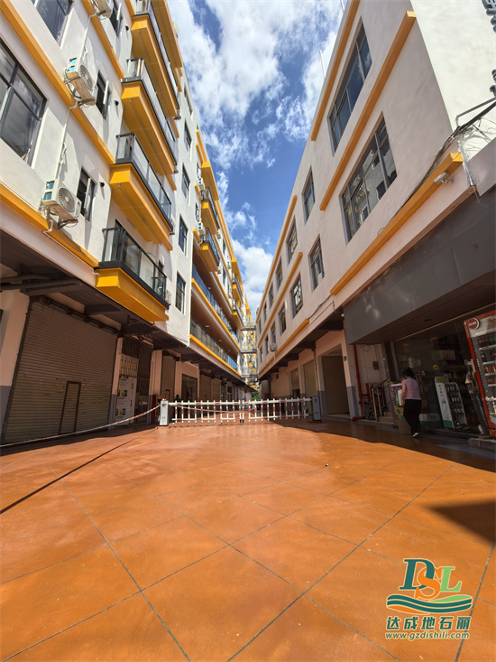 【廣州地石麗】天河區(qū)河畔公寓彩繪石施工效果圖！